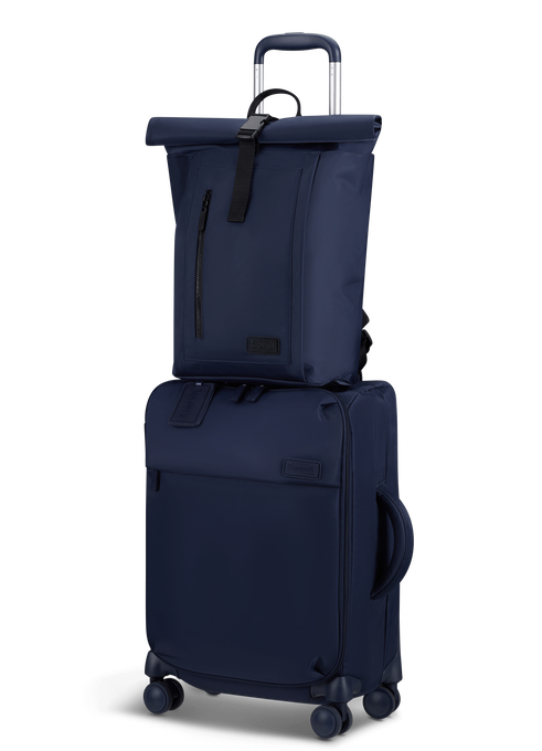 Lipault City Plume Rolltop Backpack  Navy Lipault City Plume Rolltop Backpack  Navy