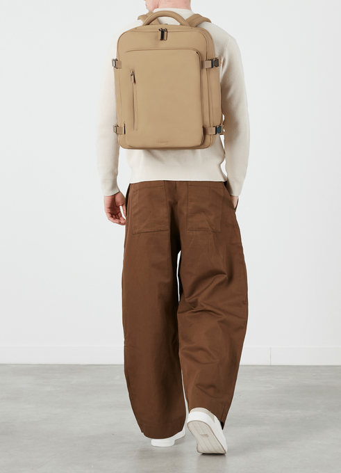 Lipault Lost In Berlin Travel Backpack 2.0  Sandstone