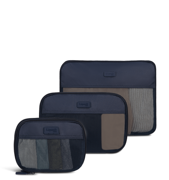 Lipault Travel Accessories Sett med 3 komprimerende pakkekuber Lipault Travel Accessories Sett med 3 komprimerende pakkekuber