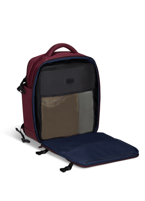 Lipault City Plume Travel Backpack  Bordeaux