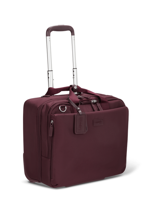 Lipault 4BIZ Rolling Laptop Bag Bordeaux