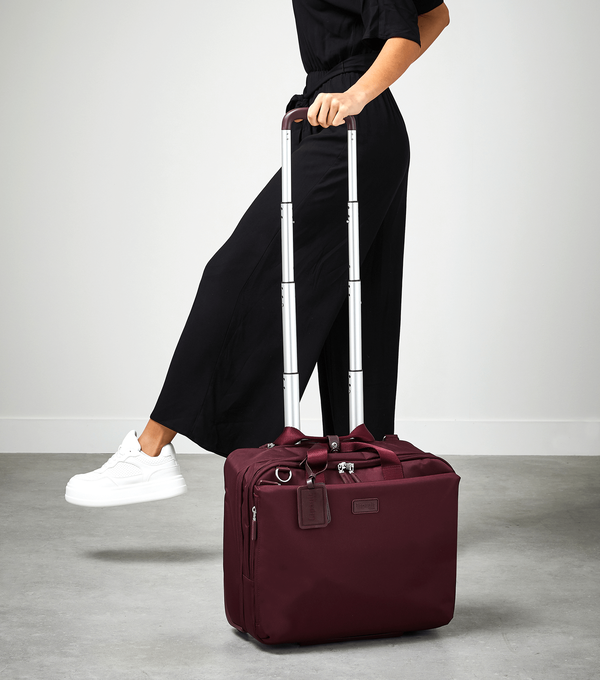 Lipault 4BIZ Rolling Laptop Bag Bordeaux