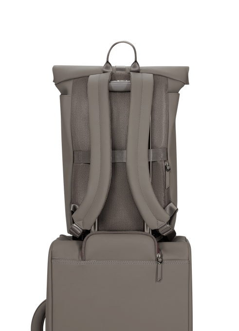 Lipault Lost In Berlin Rolltop Backpack 2.0  Ash Stone