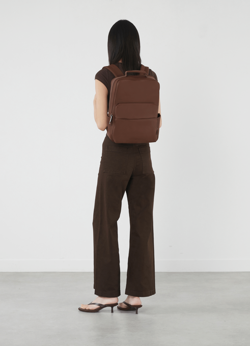 Lipault Lost In Berlin Lifetrotter Backpack  Spiced Mocha