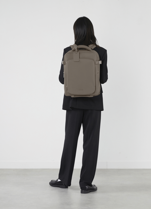 Lipault Lost In Berlin Backpack Pro With Wheels  Ash Stone